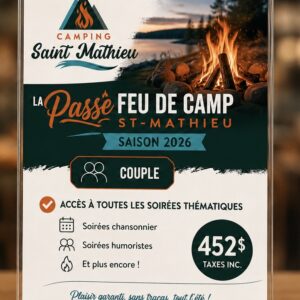 Carte FEU DE CAMP couple
